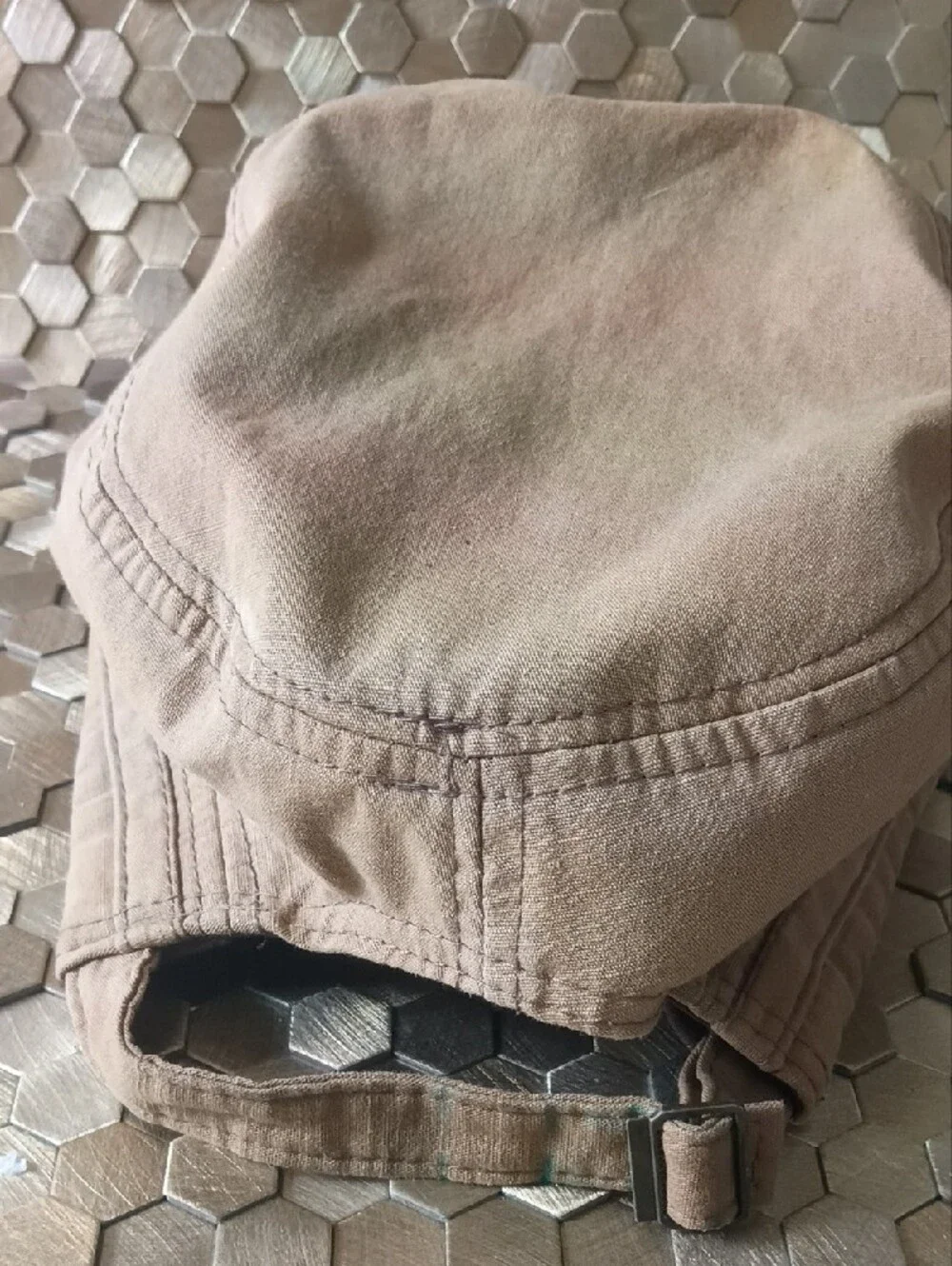 Men's Tan Cadet Military Cap